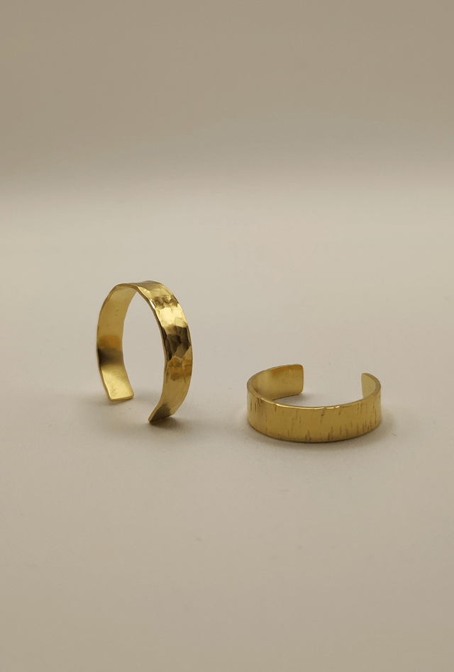 Bague simple martelée 