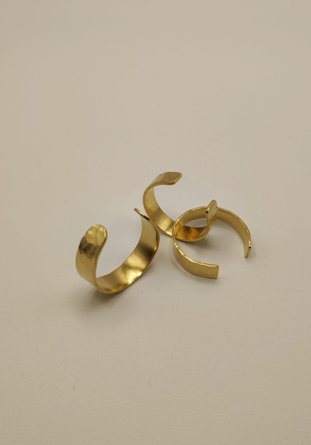 Bague simple martelée 
