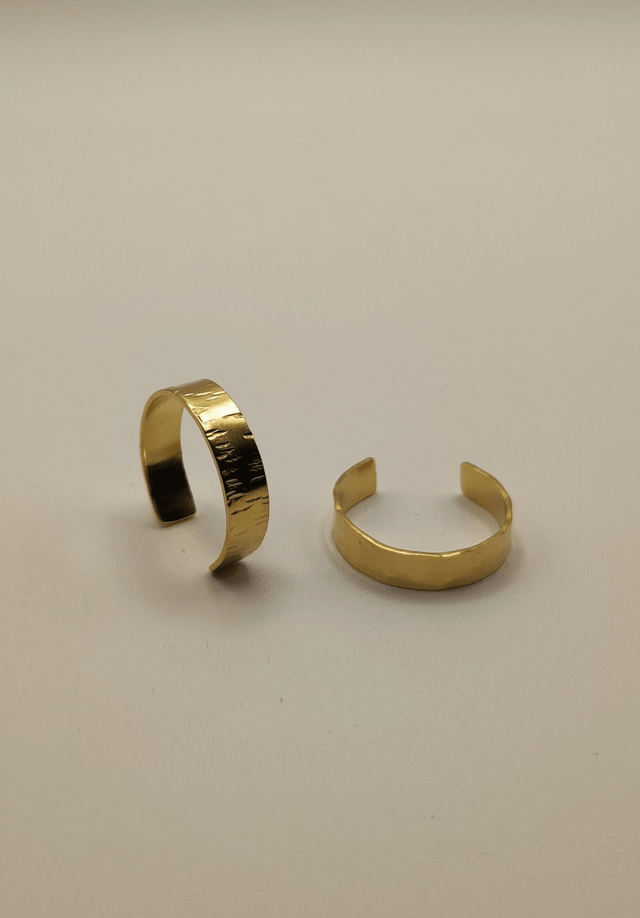 Bague simple martelée 